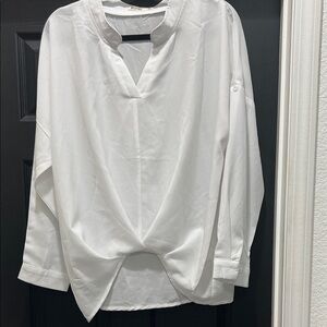 White Casual Women’s Button Down Shirt